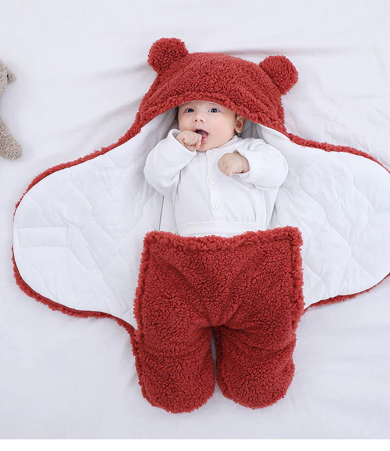 Manta de osito de peluche para que el bebé duerma: segura y cómoda 