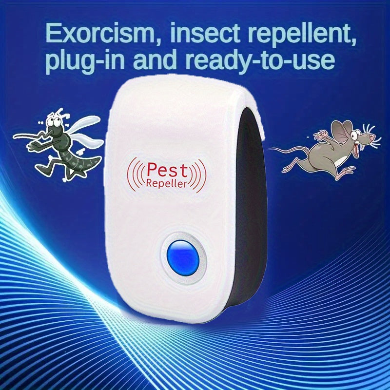 Repelente de plagas con tecnología Soundwave: control eficaz de plagas en interiores para hogares, cocinas, oficinas, hoteles y almacenes. Repele mosquitos y ratones