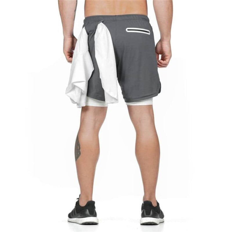 Pantalones cortos de entrenamiento deportivo Air Effect 2 en 1