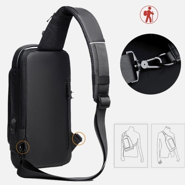 Mochila antirrobo con contraseña USB Slim Bag 