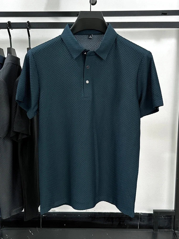 Polo de seda helada para hombre