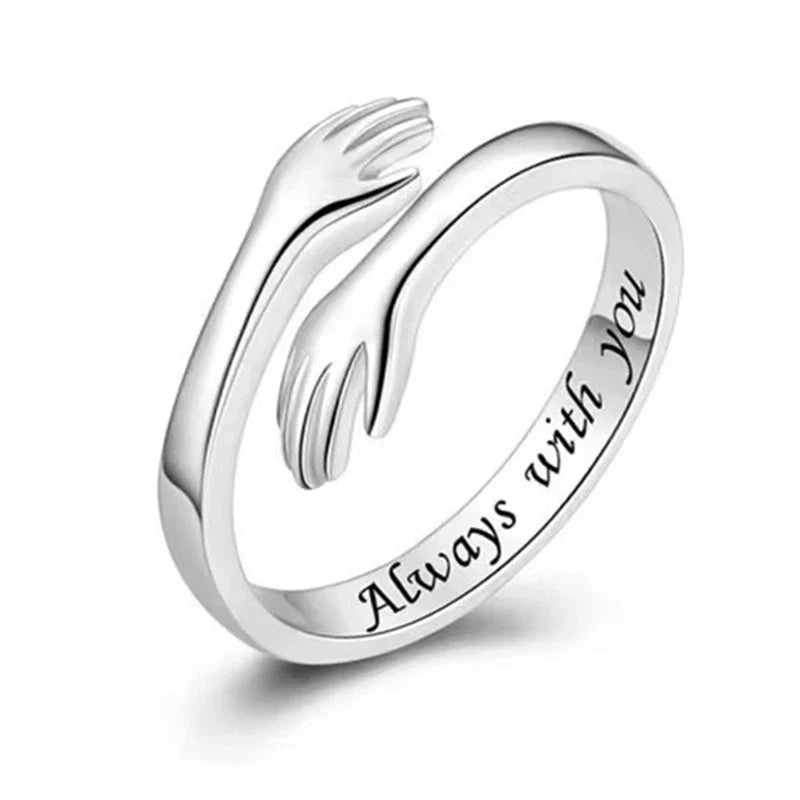 Anillo de abrazo de plata