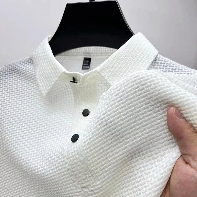 Polo de seda helada para hombre