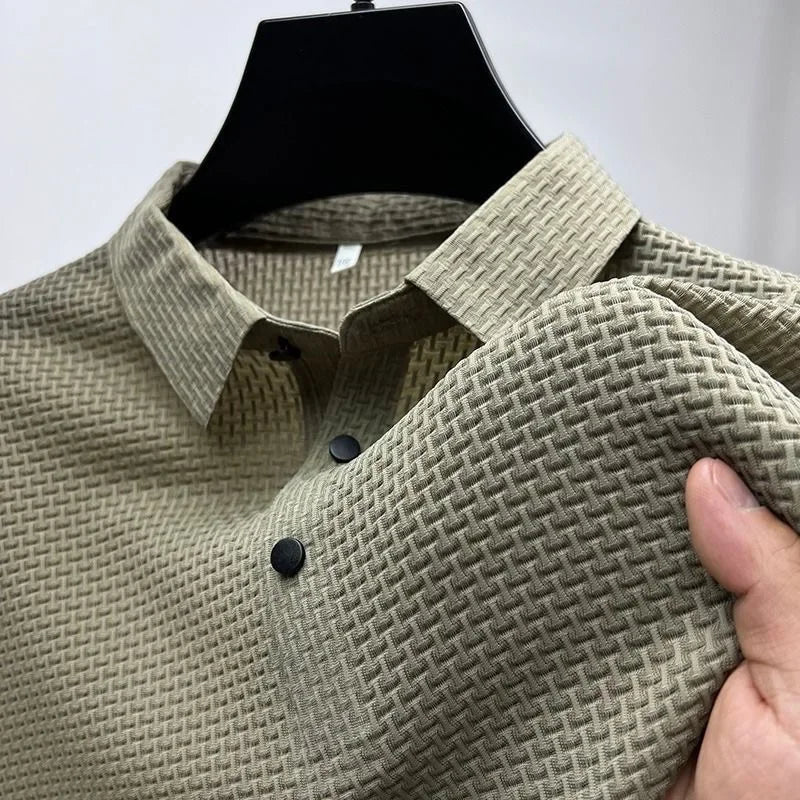 Polo de seda helada para hombre