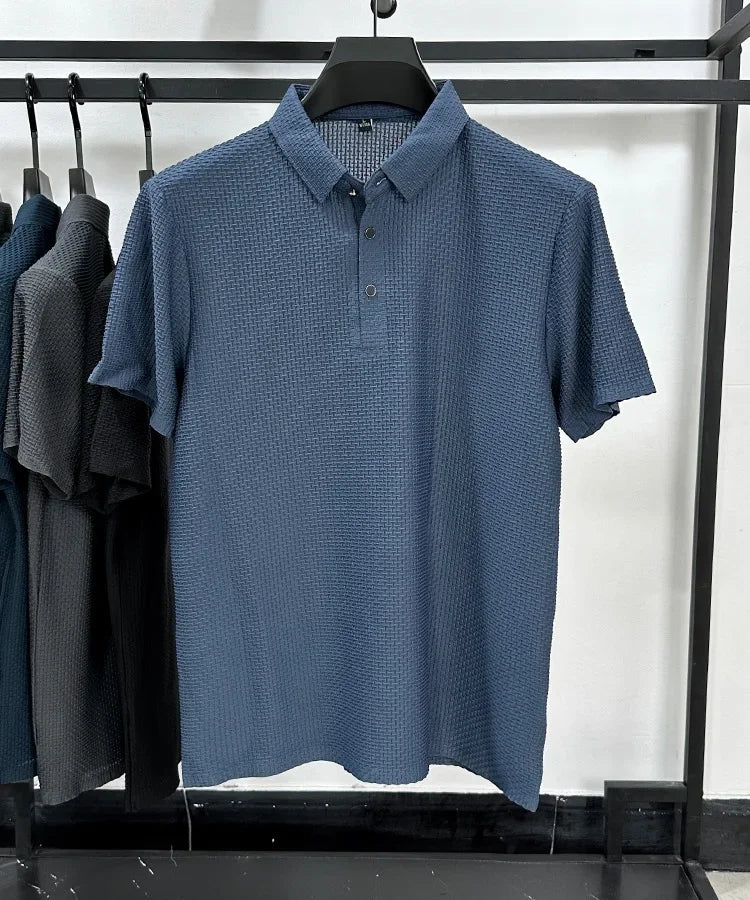 Polo de seda helada para hombre