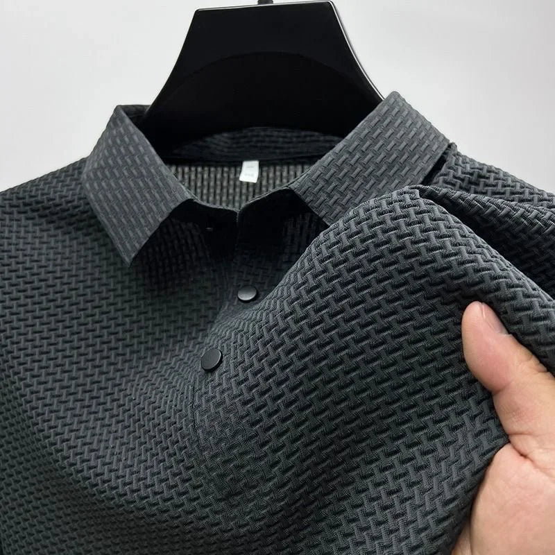 Polo de seda helada para hombre