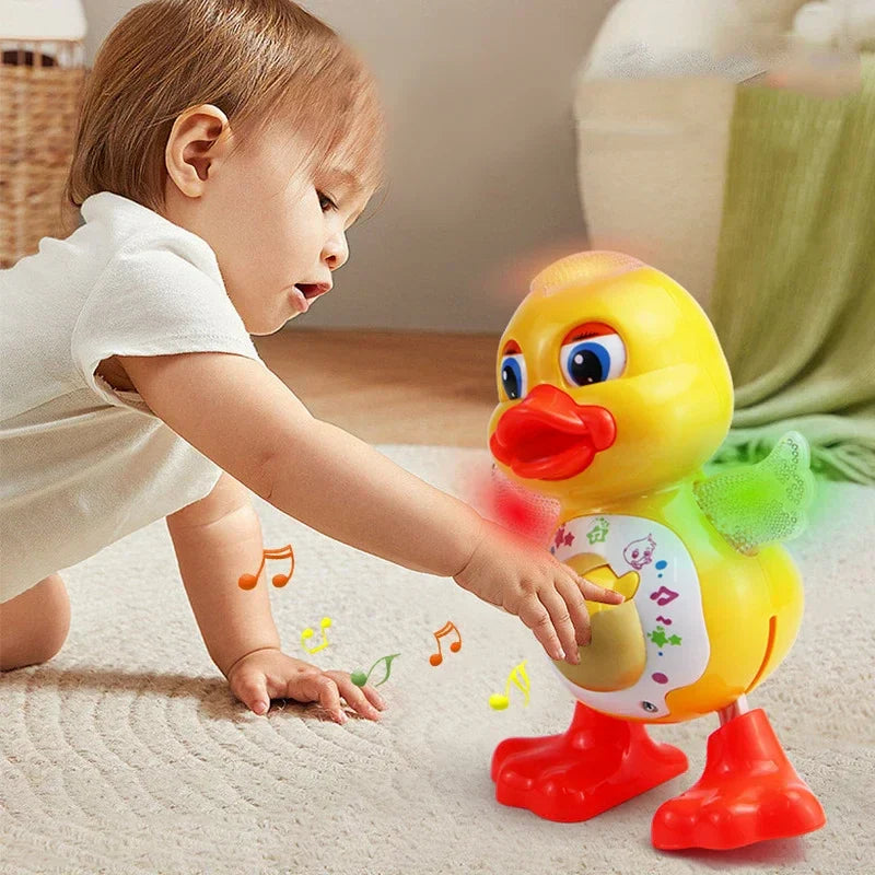 Patito robot electrónico para niños: juguete interactivo para niños y niñas