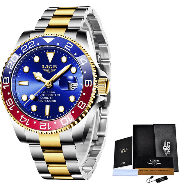 Reloj de acero de alta calidad para hombre