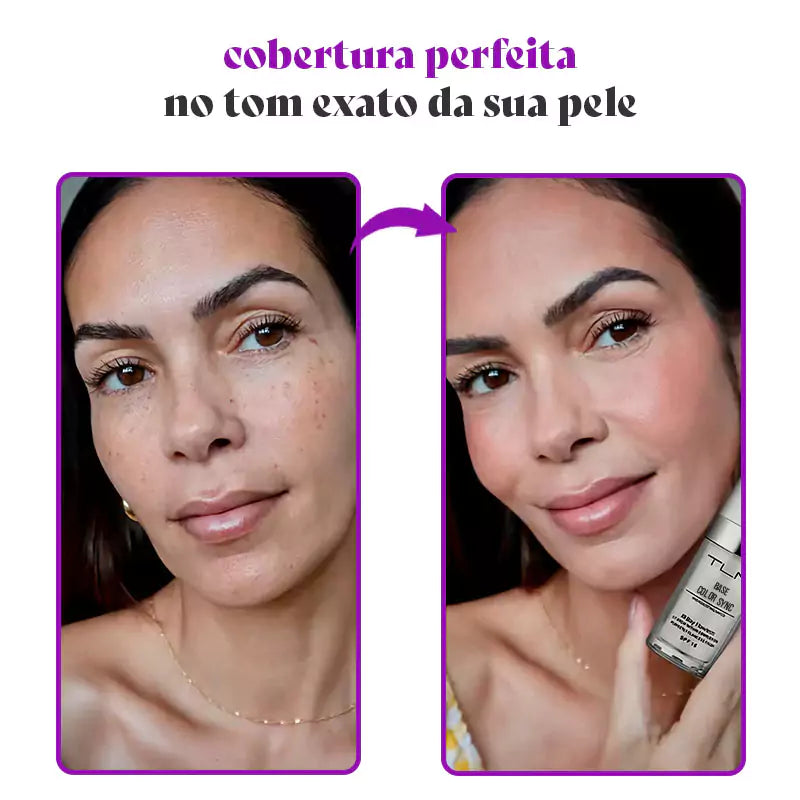 Base de maquillaje inteligente de cobertura total: se adapta perfectamente al tono de tu piel