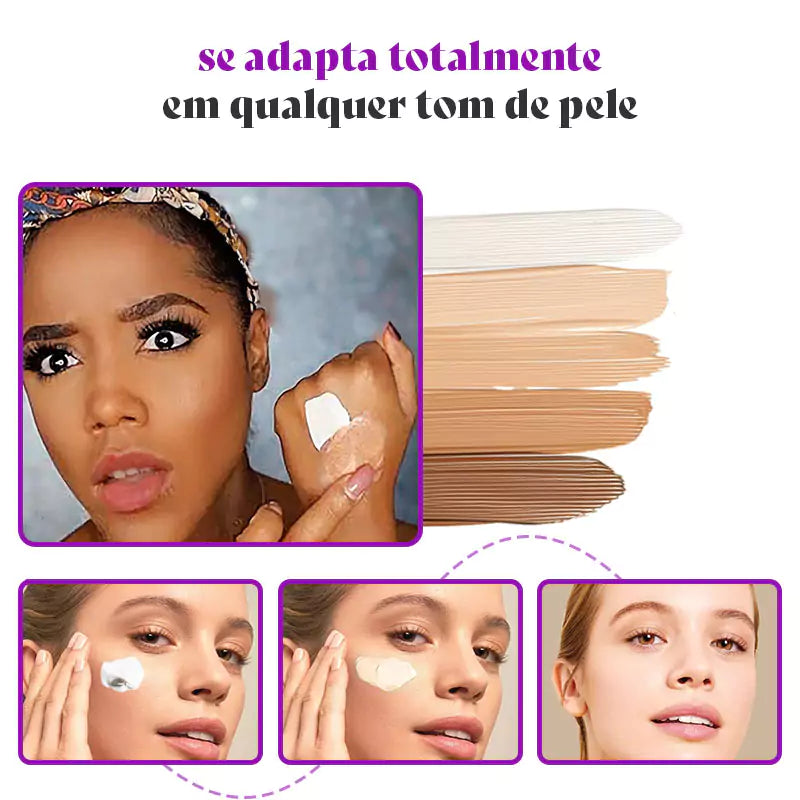 Base de maquillaje inteligente de cobertura total: se adapta perfectamente al tono de tu piel